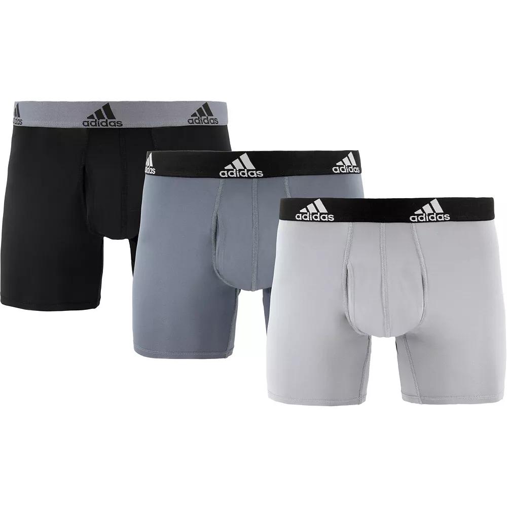 Big & Tall adidas 3-pack Performance Boxer Briefs, Men's,  Product Image