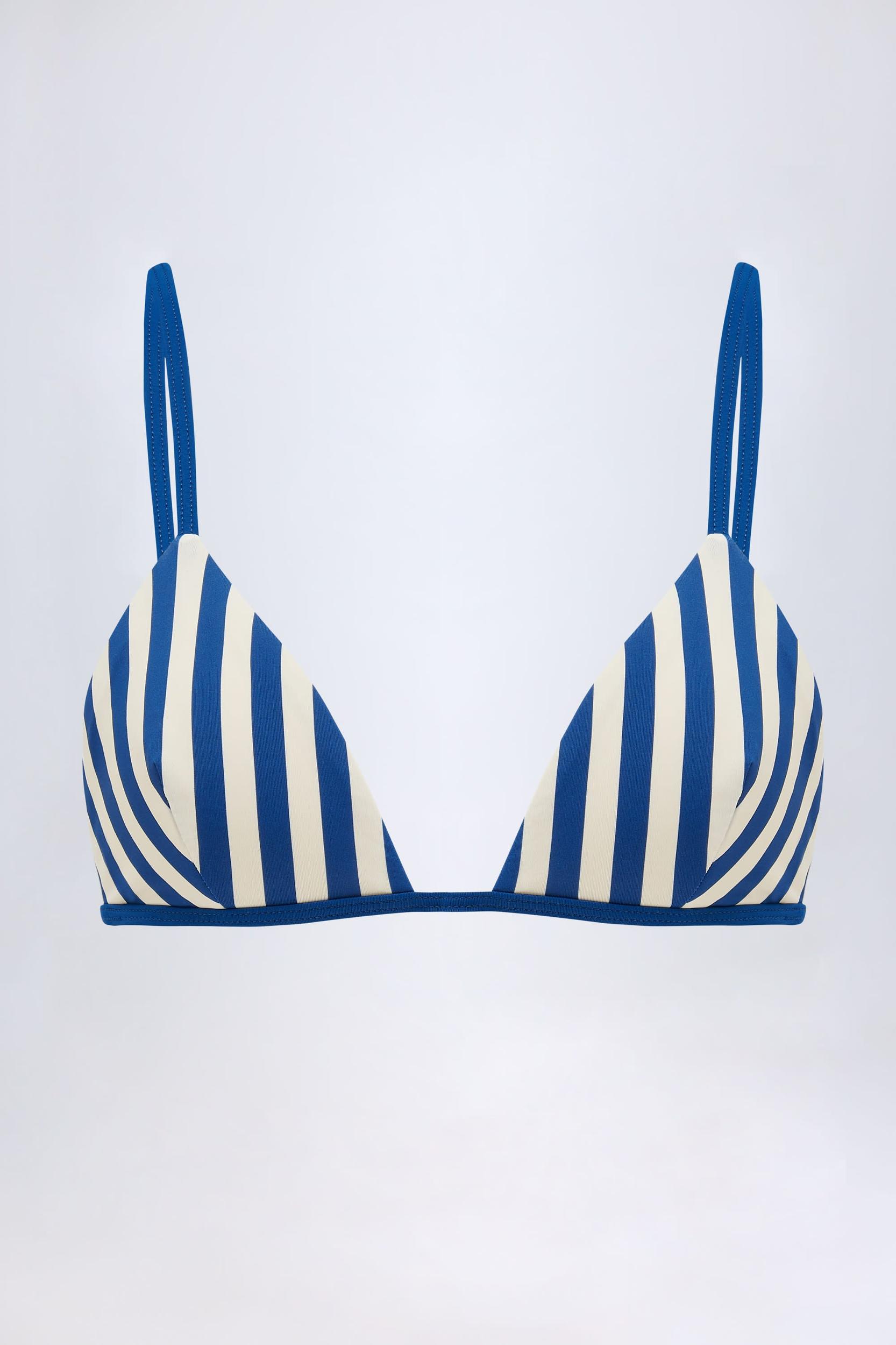 Triangle Bikini Top in Marine Blue Product Image