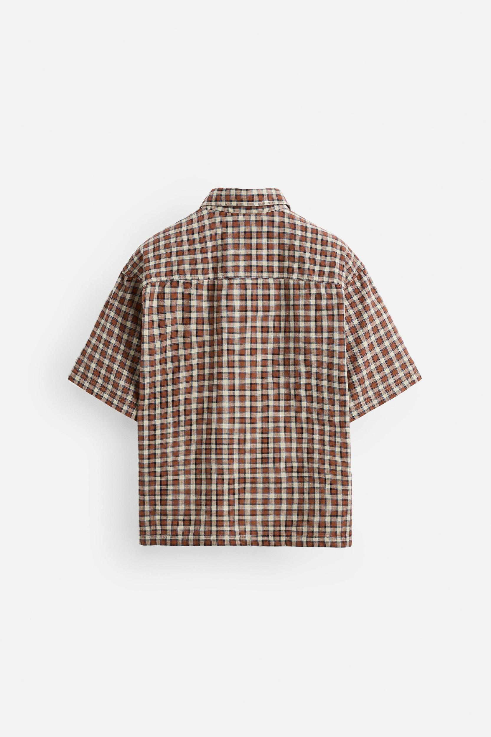 TEXTURED PLAID SHIRT Product Image