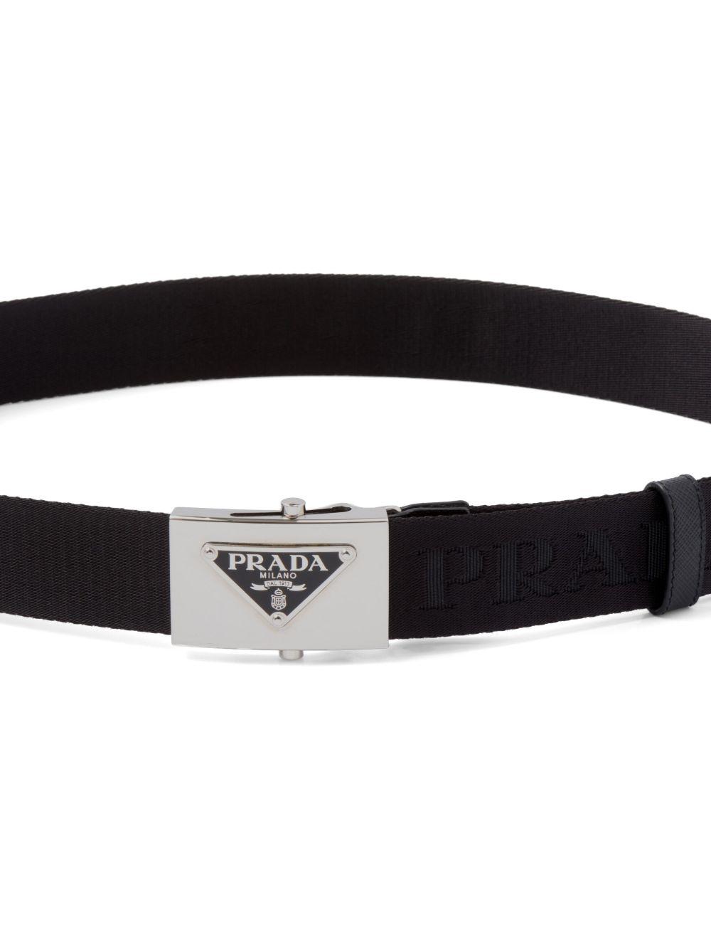 triangle-logo woven belt Product Image