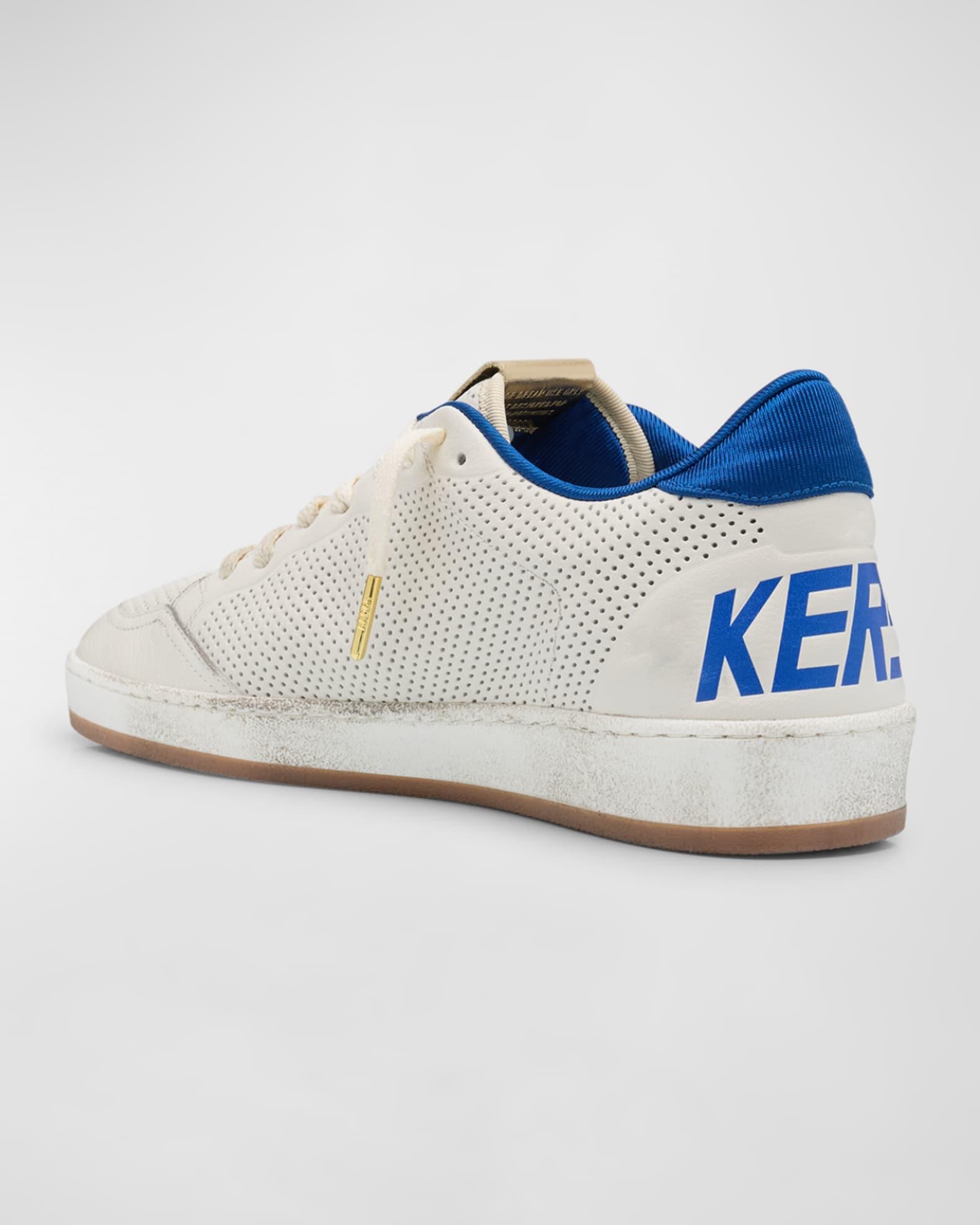 Men's Ball Star Perforated Leather Low-Top Sneakers  Product Image