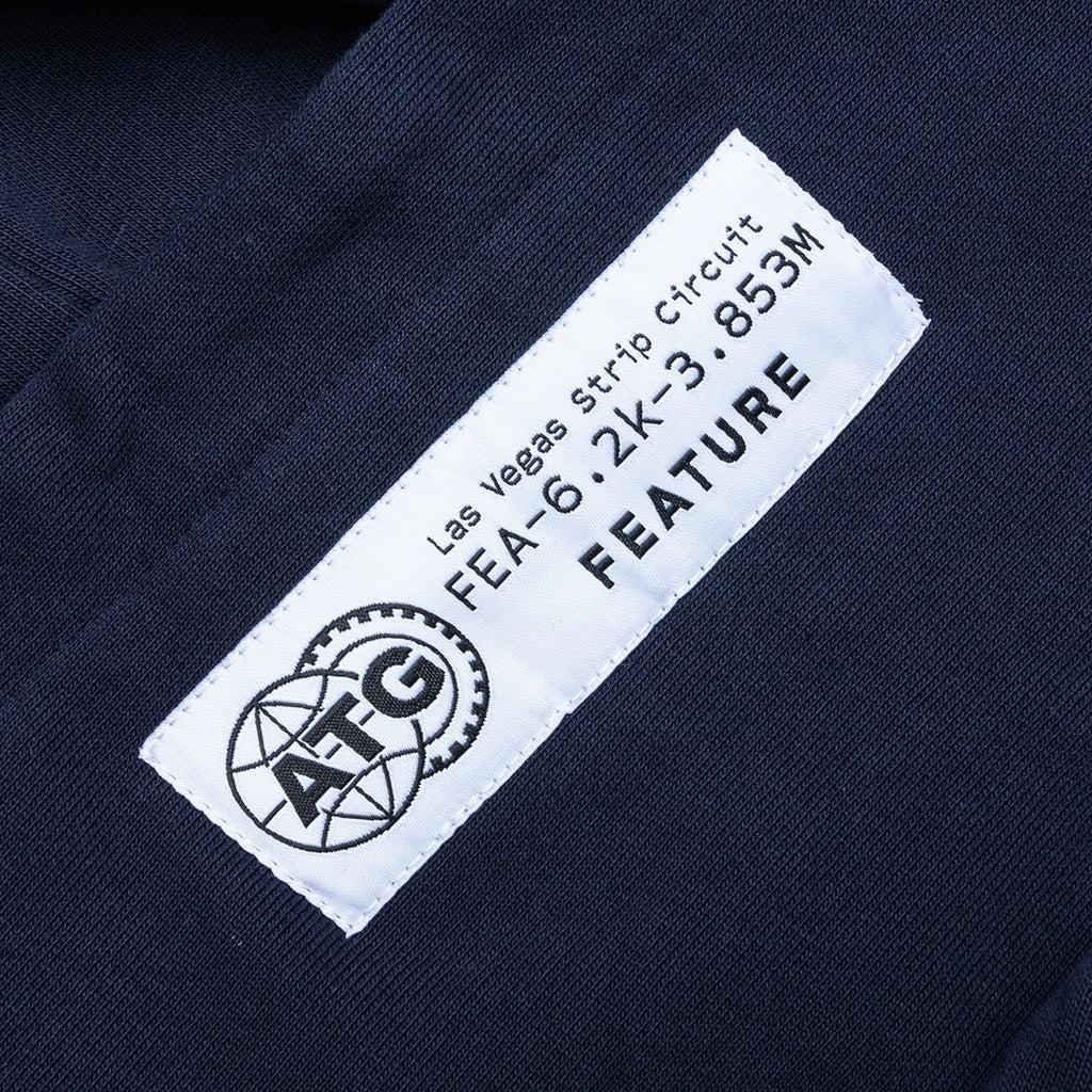 Psychedelic Boxy Fit Hoodie - Black Male Product Image