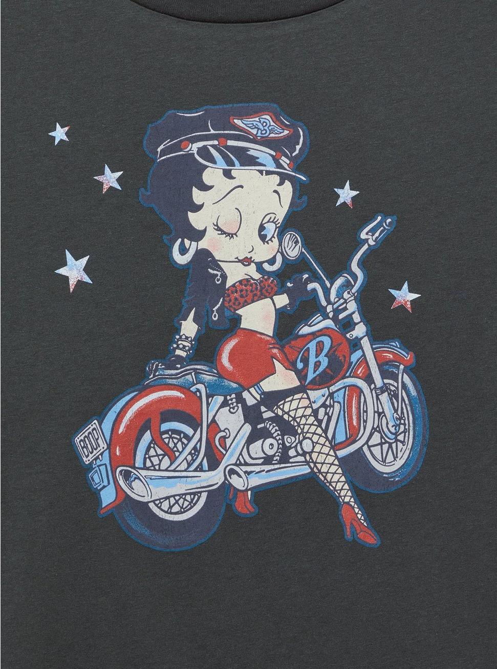 Betty Boop Cotton Roll Sleeve Tank Product Image