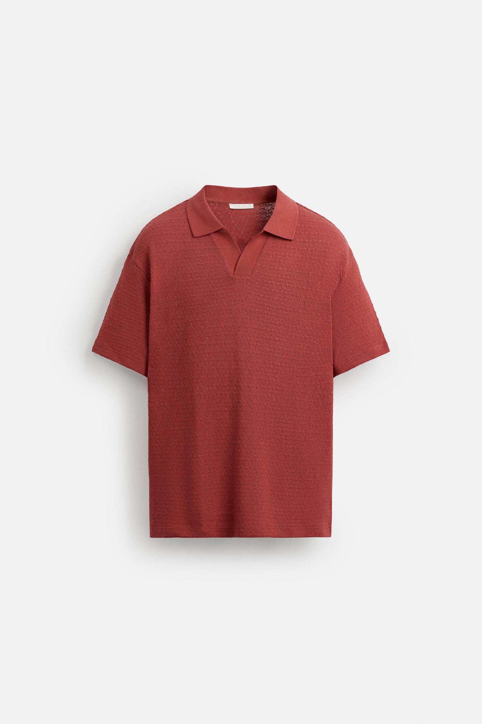 GEOMETRIC JACQUARD POLO SHIRT Product Image