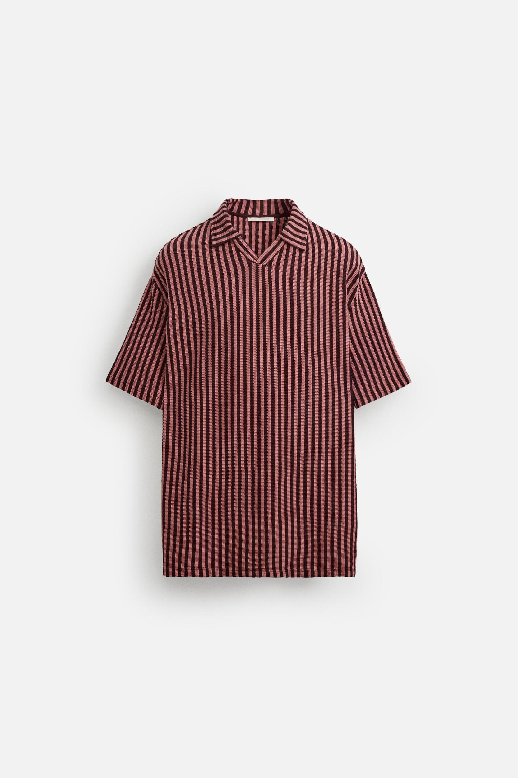 STRIPED JACQUARD POLO SHIRT Product Image