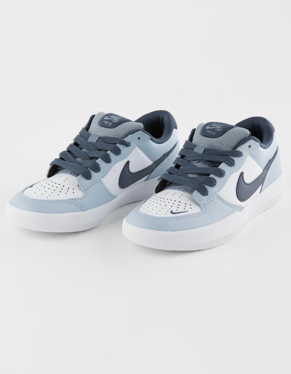 NIKE SB Force 58 Premium Skate Shoes - WHT/BLUE Product Image