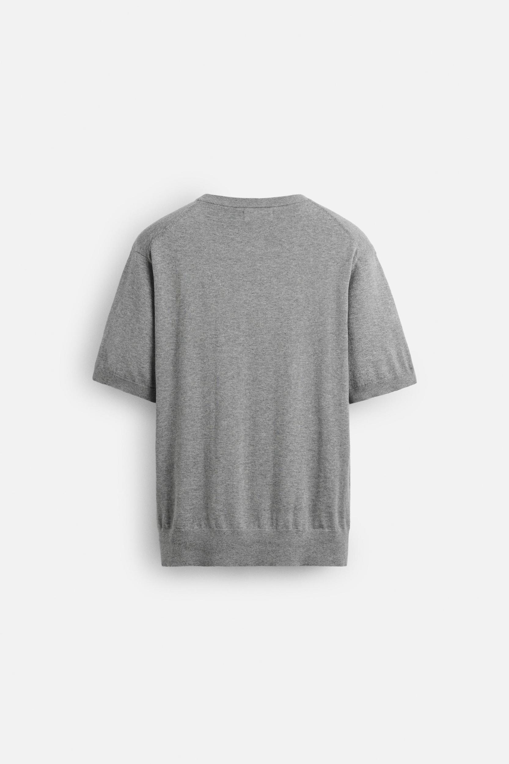 LIMITED EDITION COTTON BLEND KNIT T-SHIRT Product Image