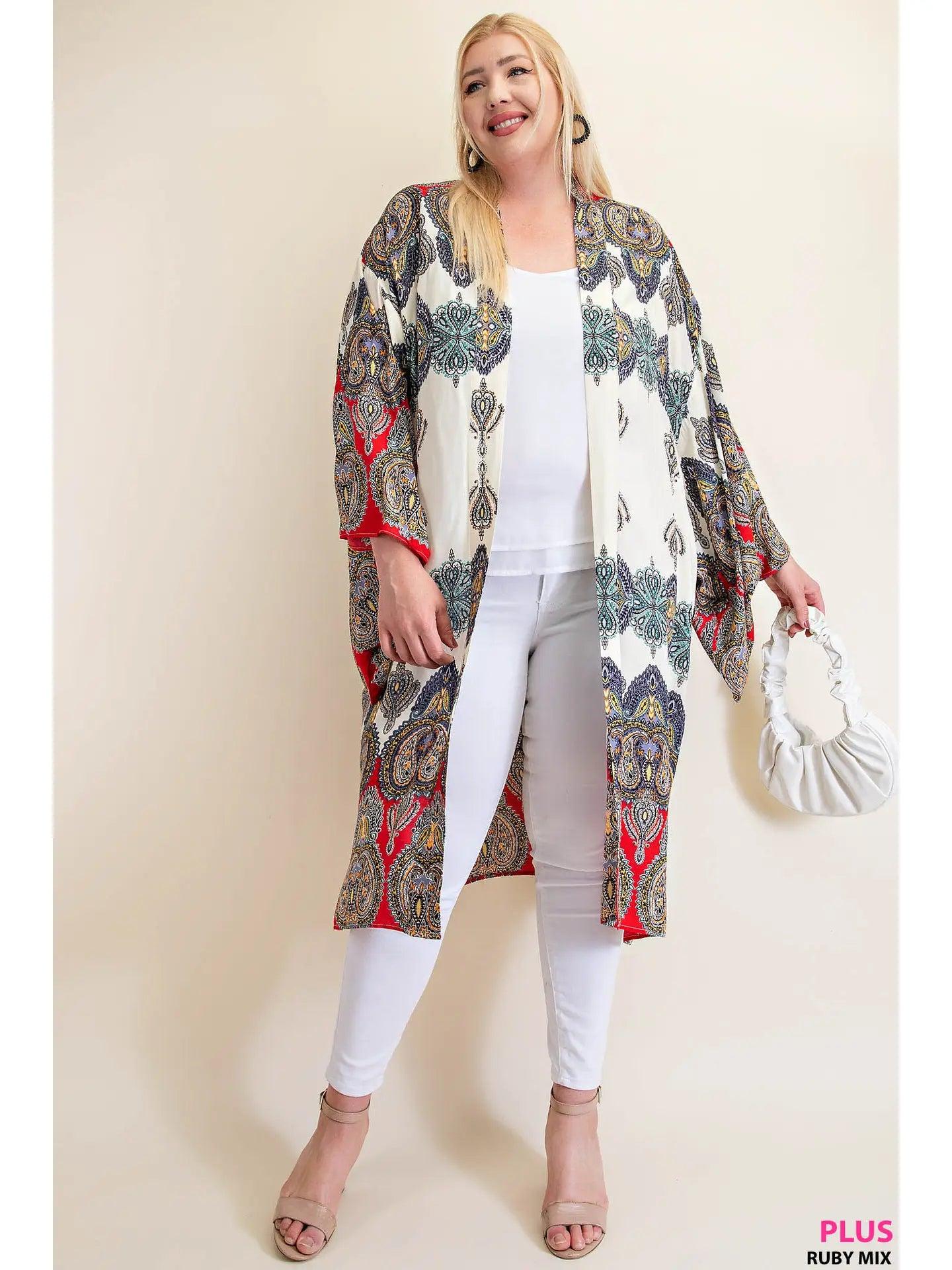 Long Pattern Kimono Product Image