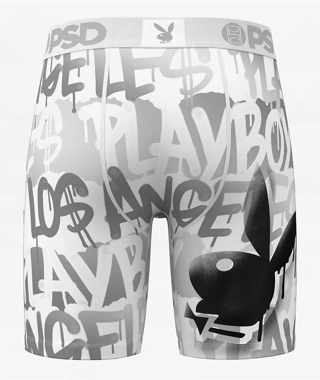 PSD x Playboy Silver Spray Boxer Briefs Product Image