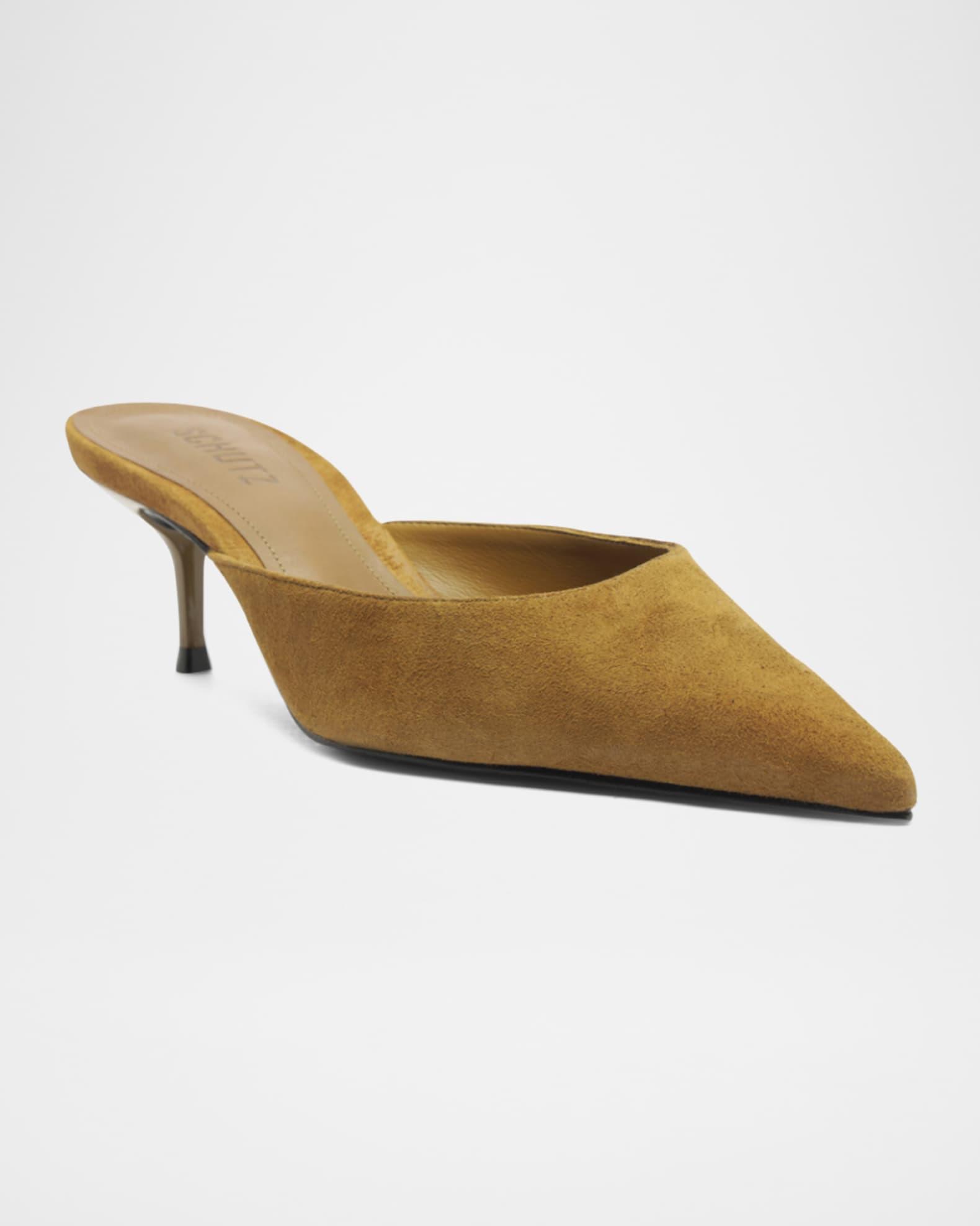 Julie Suede Mule Pumps Product Image