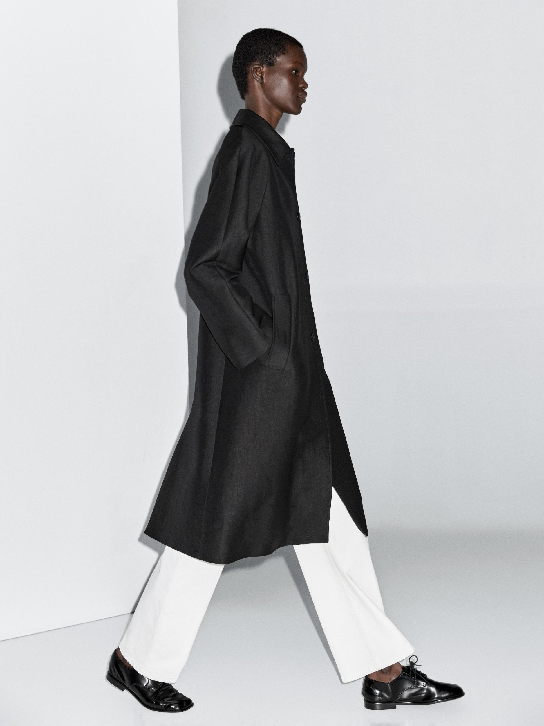 Long wool blend coat Product Image