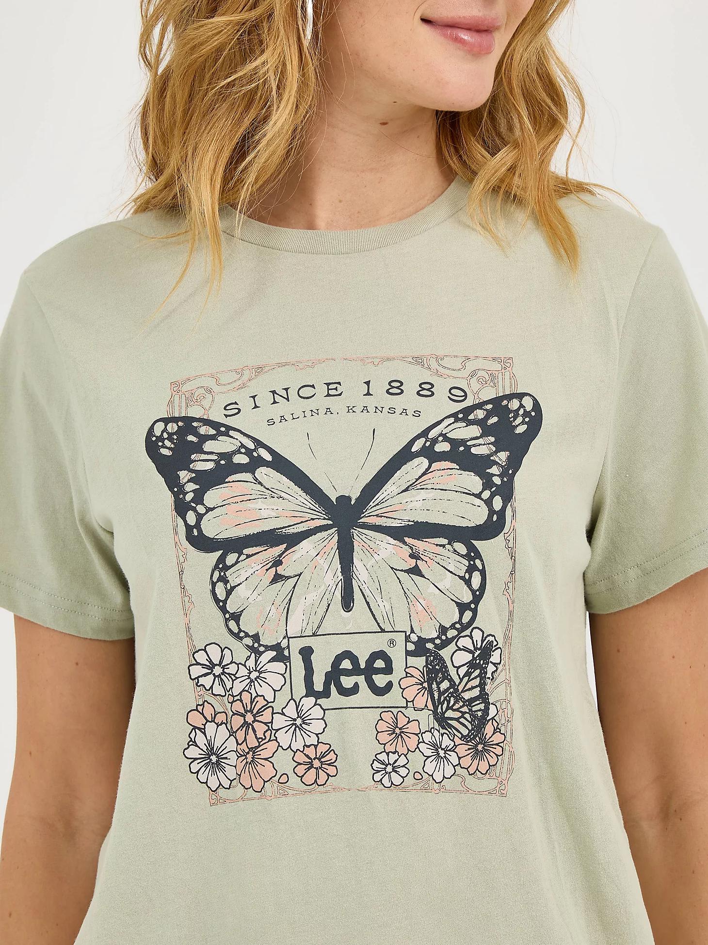 Women's Floral Butterfly Graphic Tee | Women's Tops & Tees | Lee® Product Image
