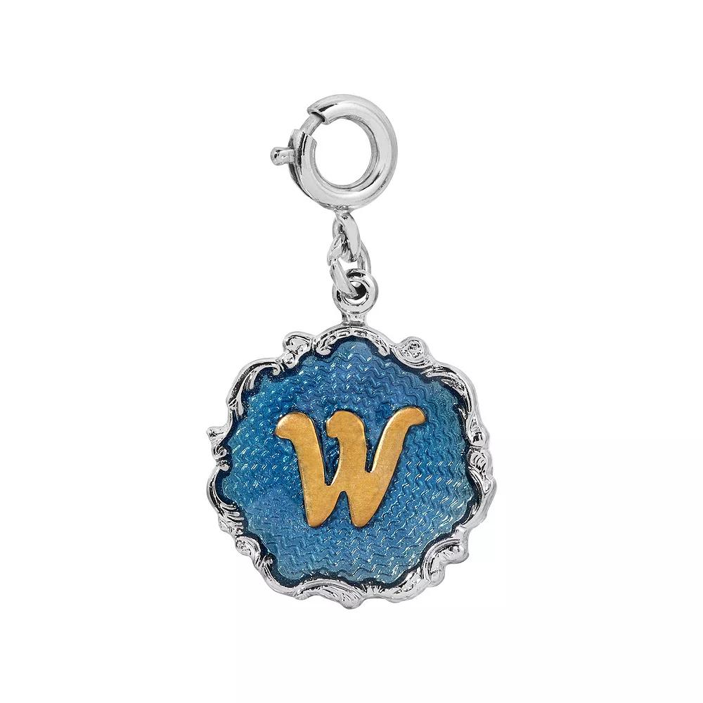 1928 Blue Enamel Initial Charm, Womens, Blue O Product Image