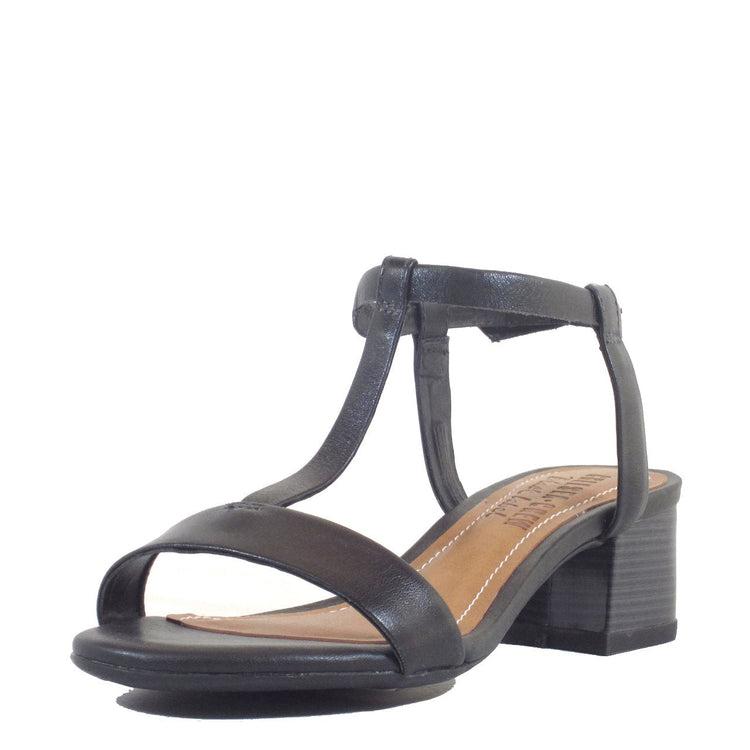 Terri T-Strap Suede Sandals Product Image