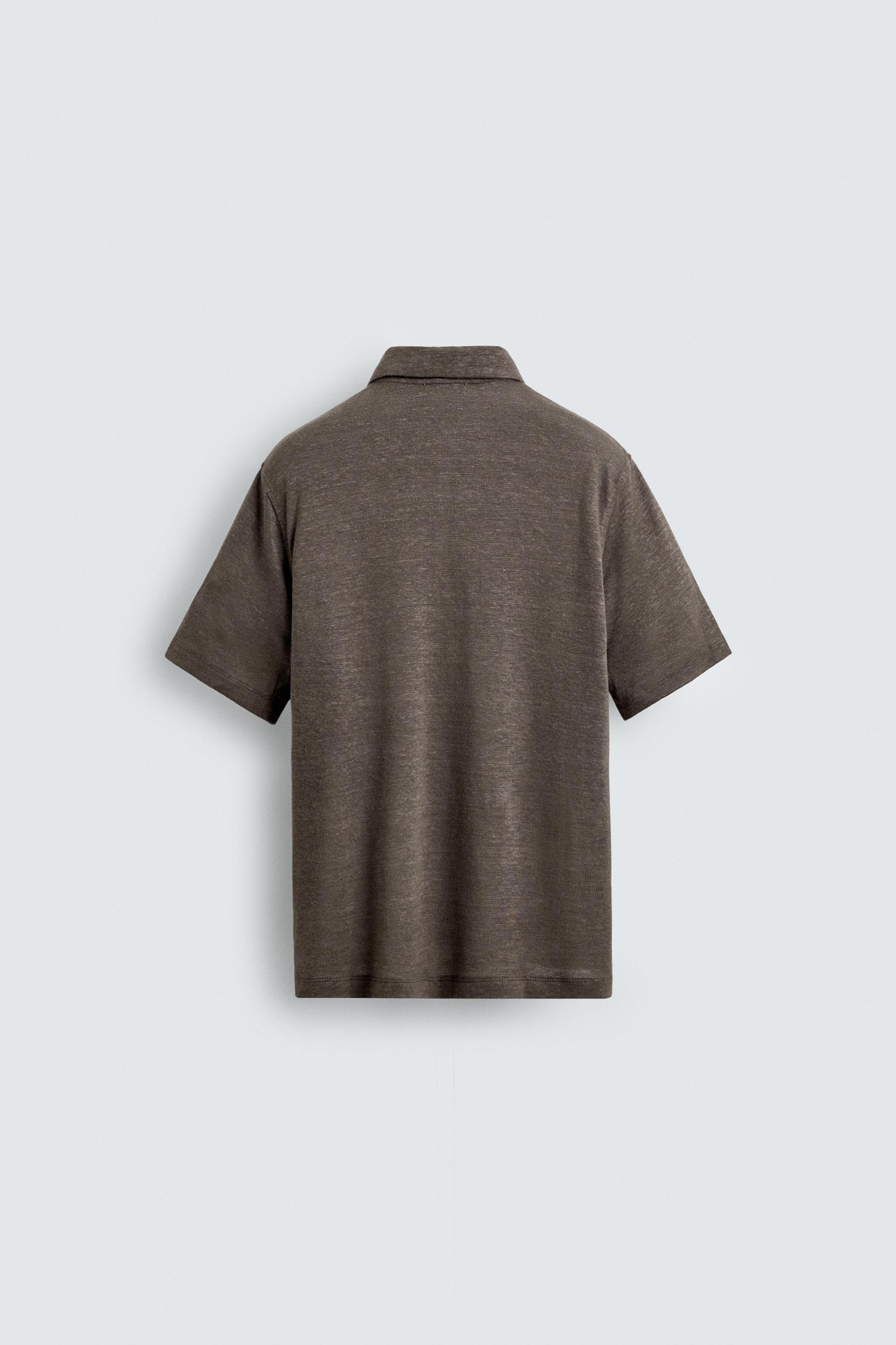 HEMP VISCOSE POLO SHIRT Product Image