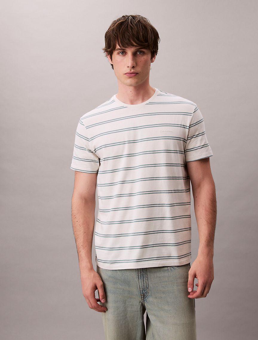 Liquid Touch Stripe Crewneck T-Shirt Product Image
