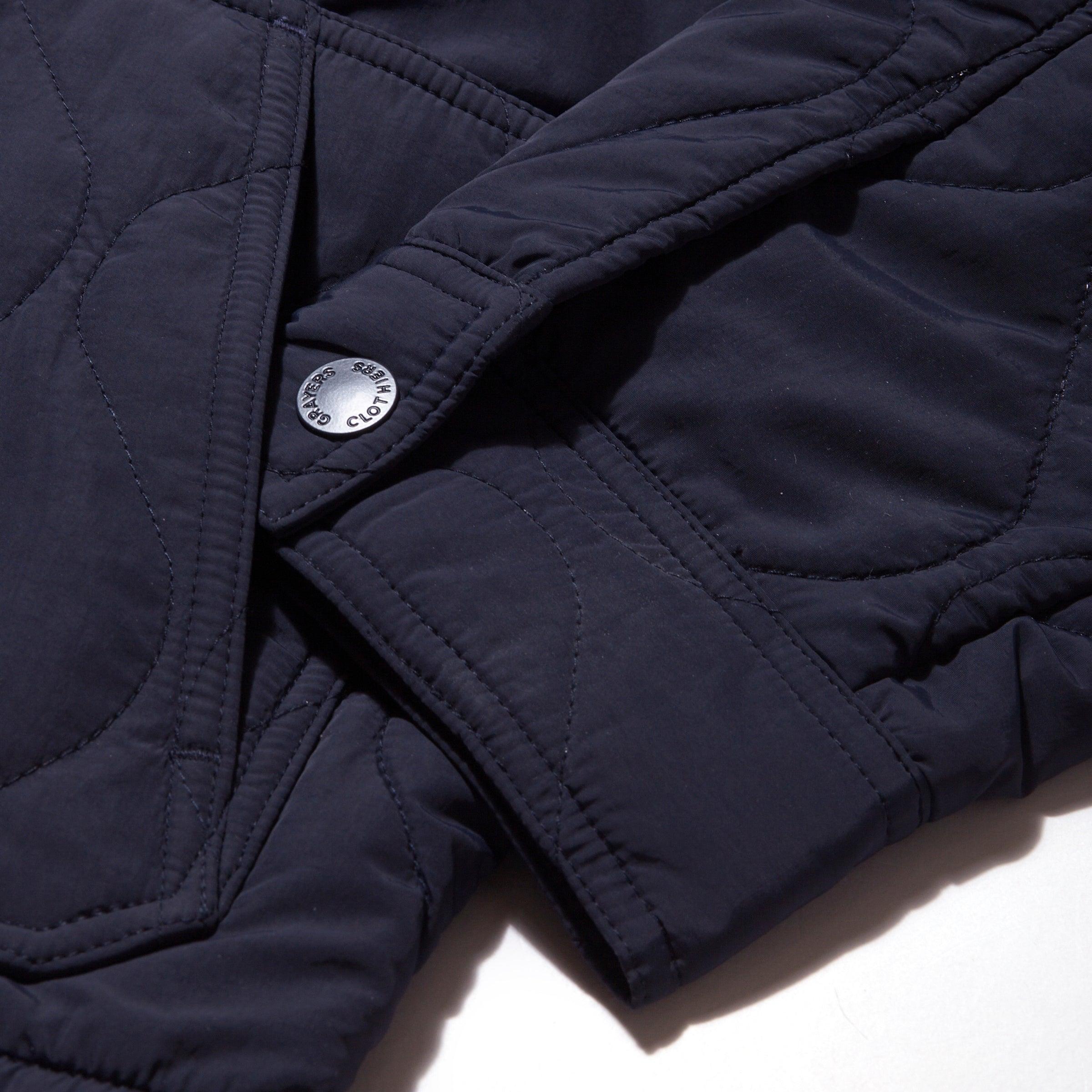 Putnam Quilted Chore Jacket - Navy Product Image