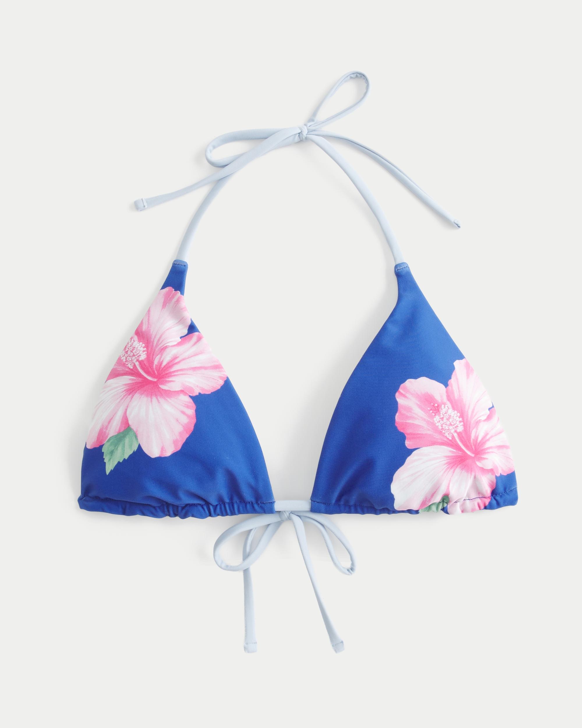 Reversible Halter Triangle Bikini Top Product Image