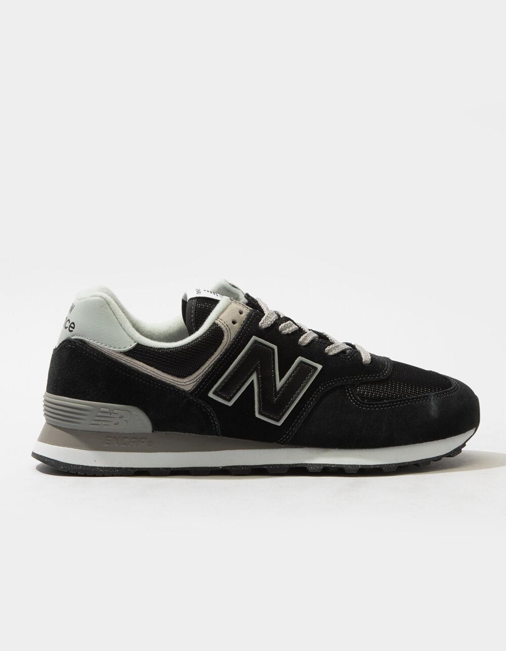 NEW BALANCE 574 Mens Shoes - BLK/WHT Product Image