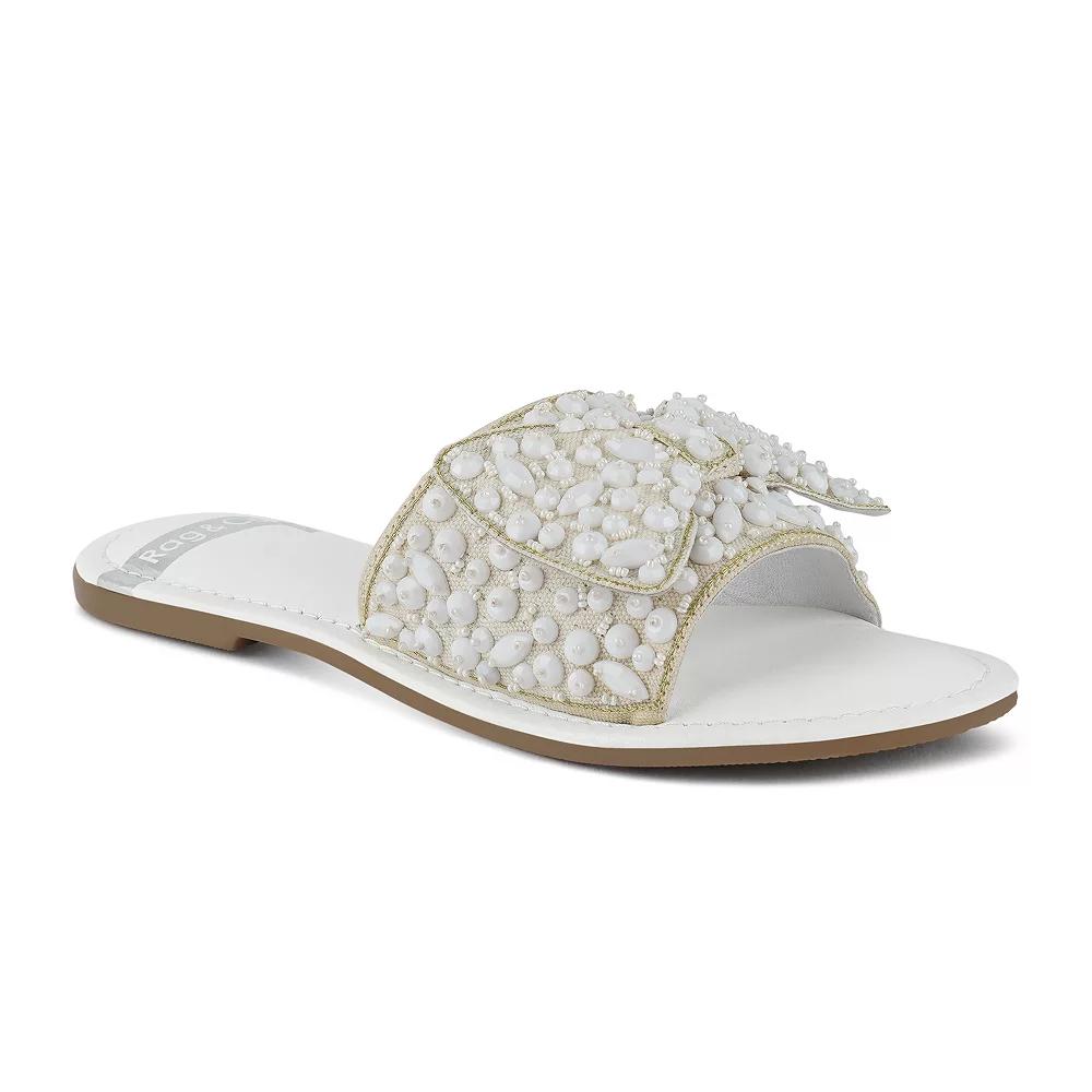 Rag & Co Pipa Women's Sandals, Size: 9.5, White Product Image
