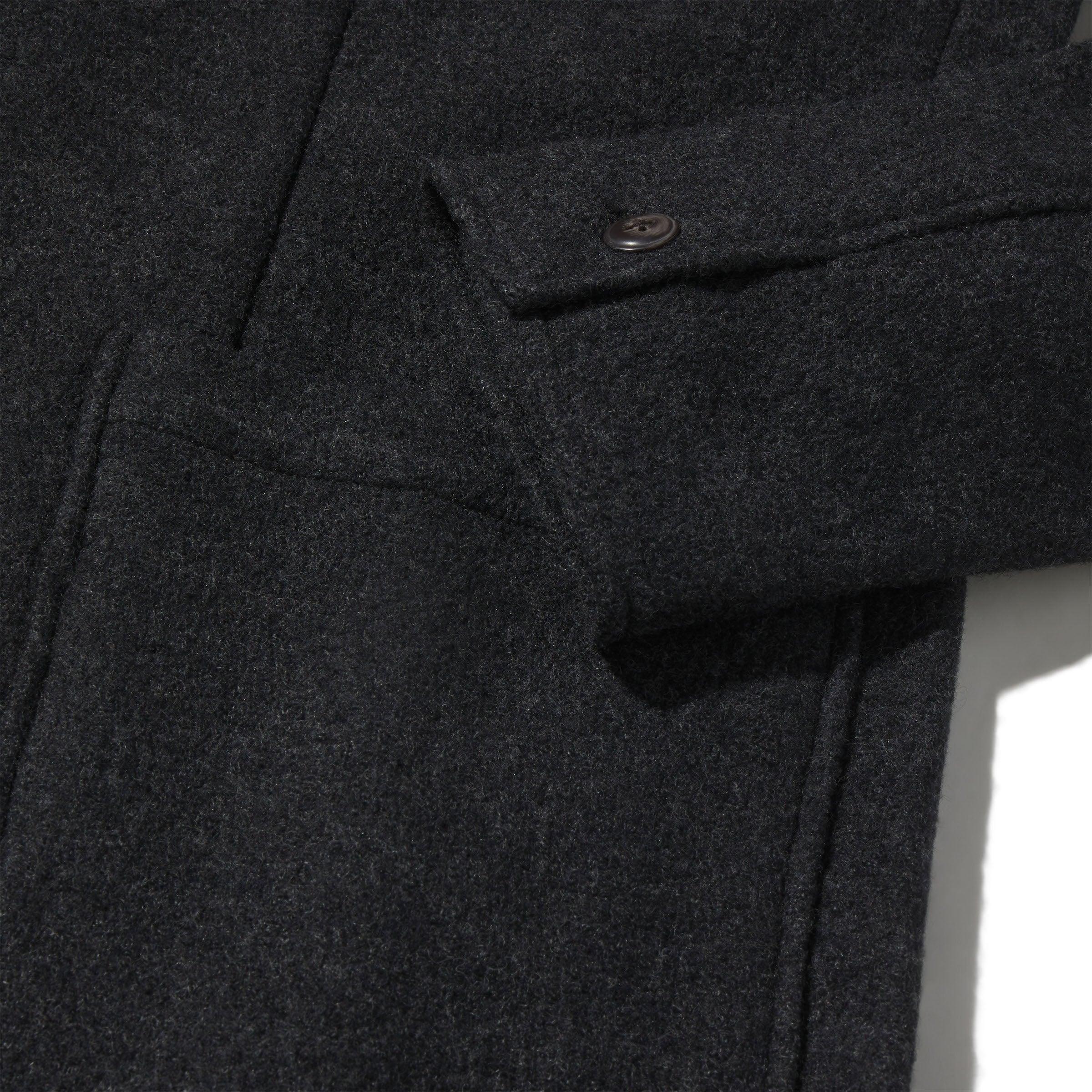 Burnham Knitted Wool Blazer - Charcoal Product Image