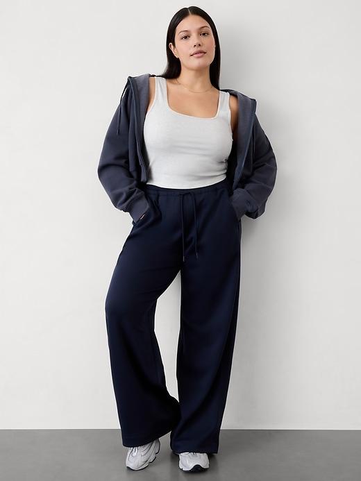 Signature Rib Square Neck Crop Tank Product Image