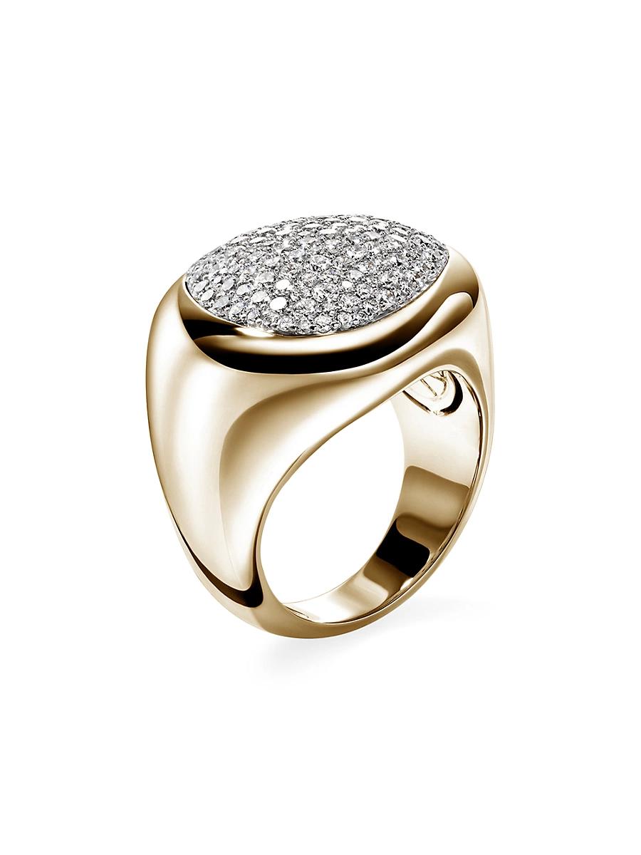 Womens Pebble 14K Yellow Gold & 1.86 TCW Diamond Ring Product Image
