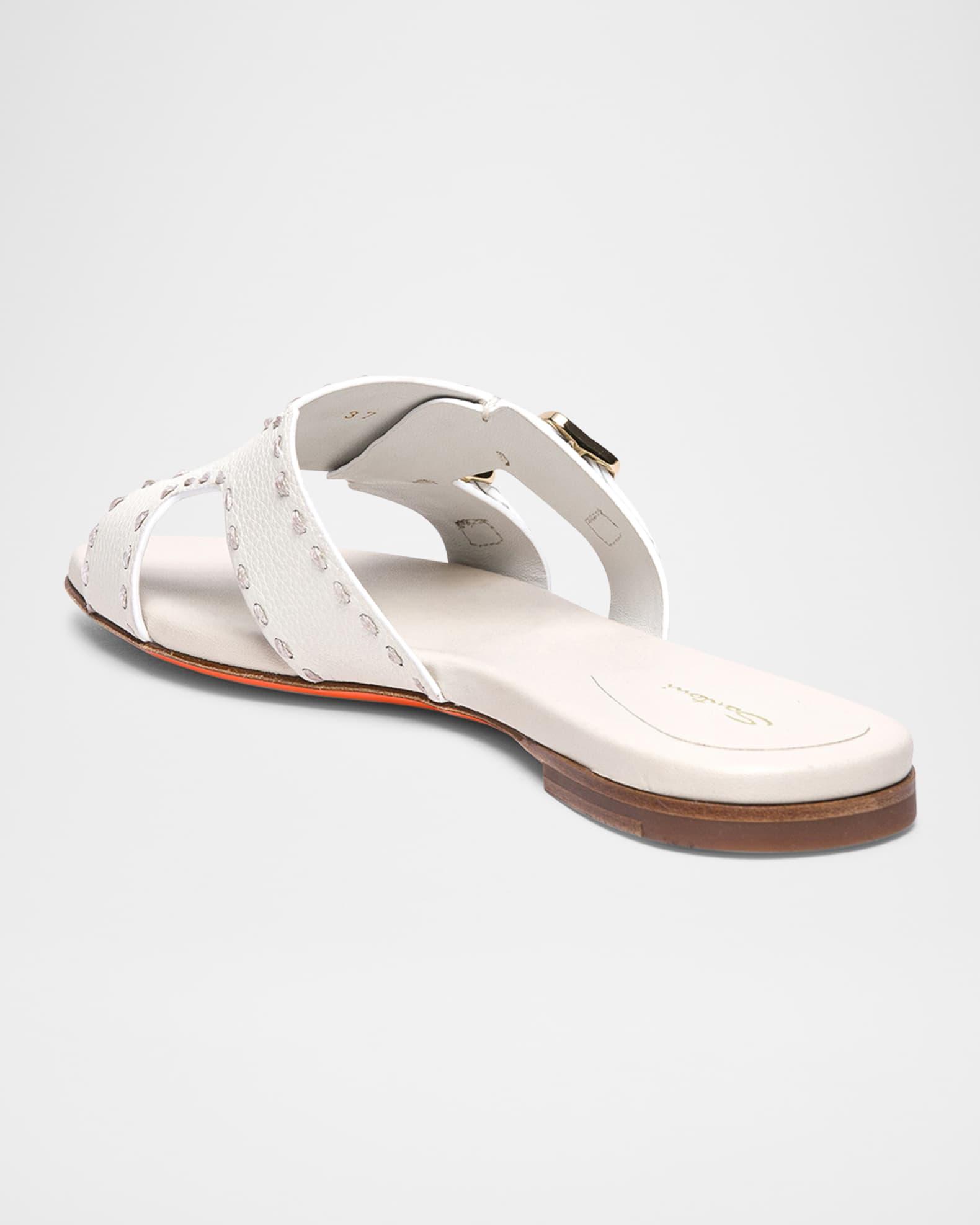 Didi Double-Monk Flat Slide Sandals Product Image