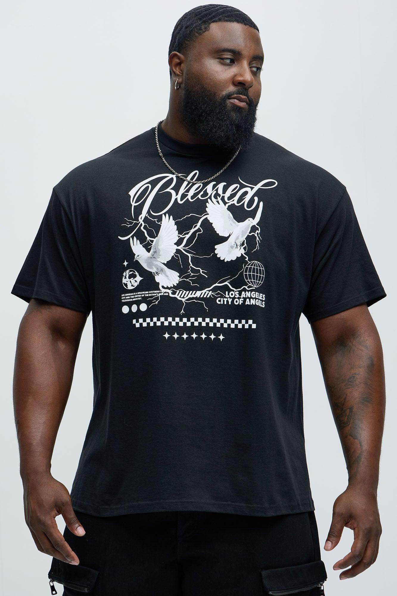 LA Blessed Short Sleeve Tee - Black Product Image