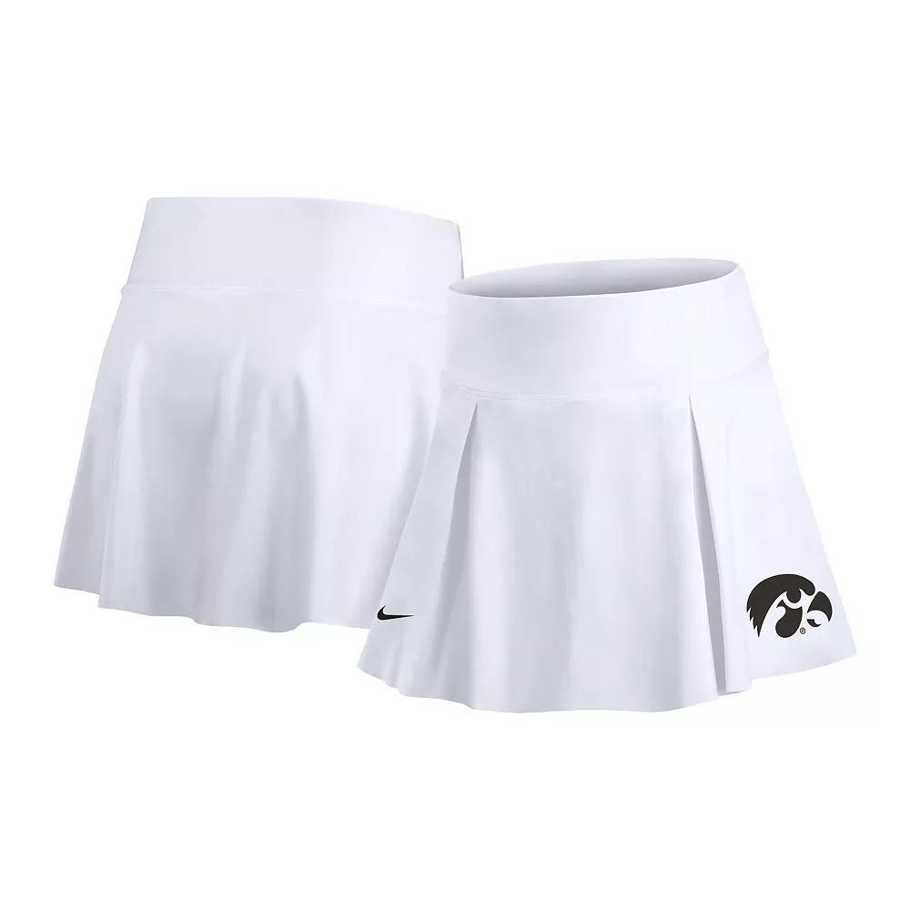 Women's Nike White Iowa Hawkeyes Tennis Skirt with Shorts,  Product Image