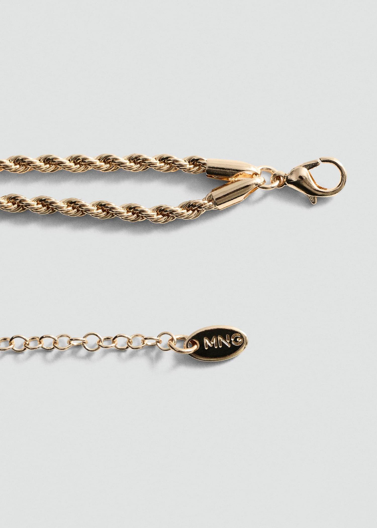 Braided chain necklace - Women | MANGO USA Product Image