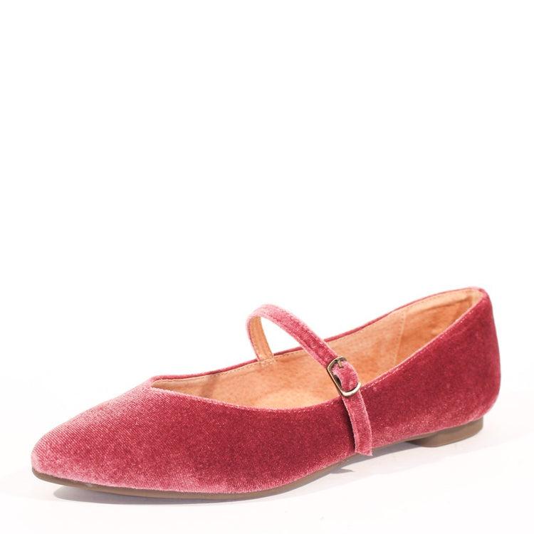 Prime Velvet Mary Jane Flats Product Image