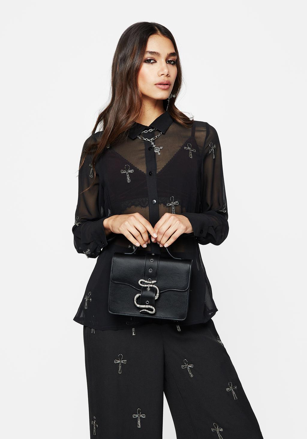 Mamba Snake Buckle Crossbody Bag Product Image