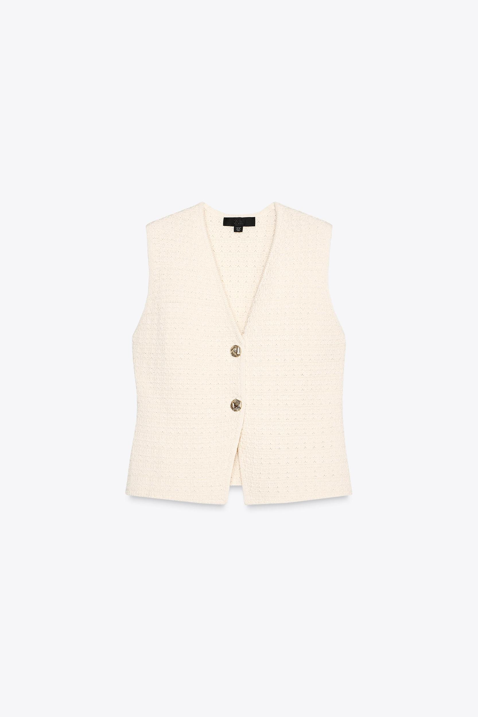 TEXTURED KNIT VEST Product Image