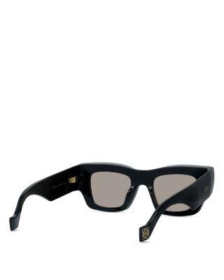 Signature Black Rectangular Sunglasses, 56mm   Product Image