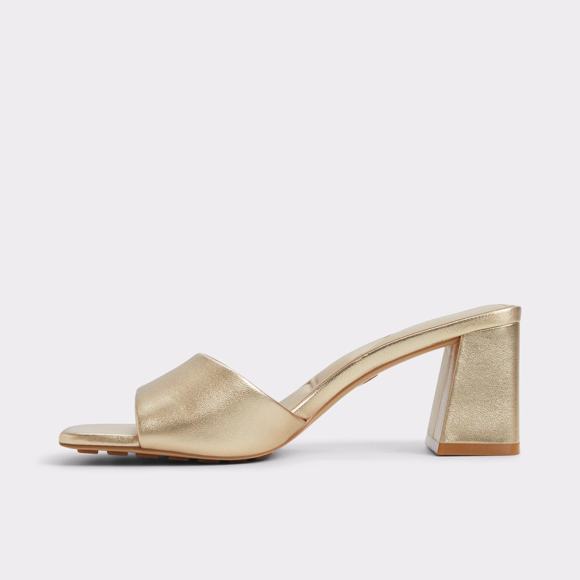 Tisha Gold Women's Heeled mules | ALDO US Product Image