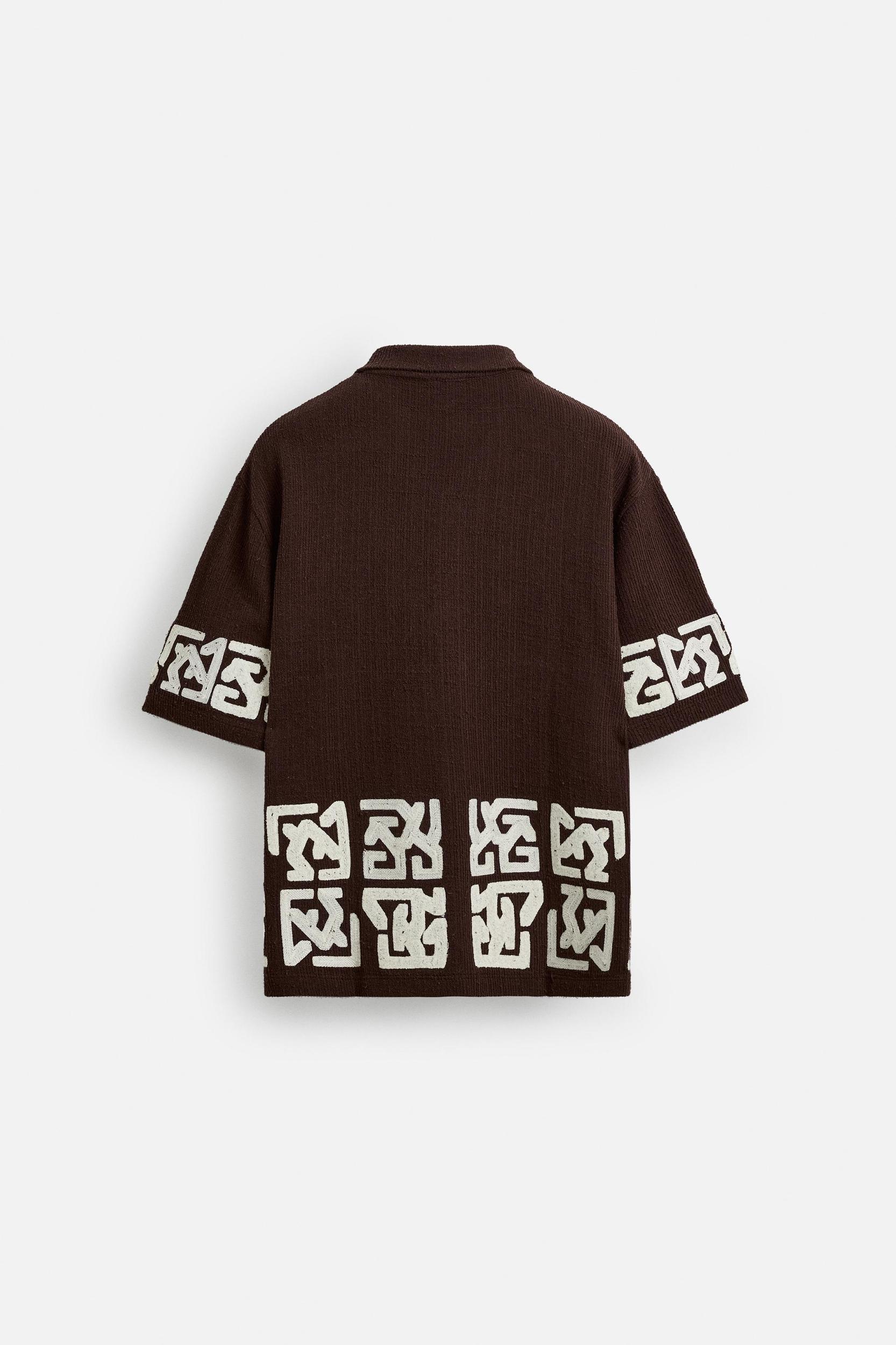 RELAXED FIT EMBROIDERED SHIRT Product Image