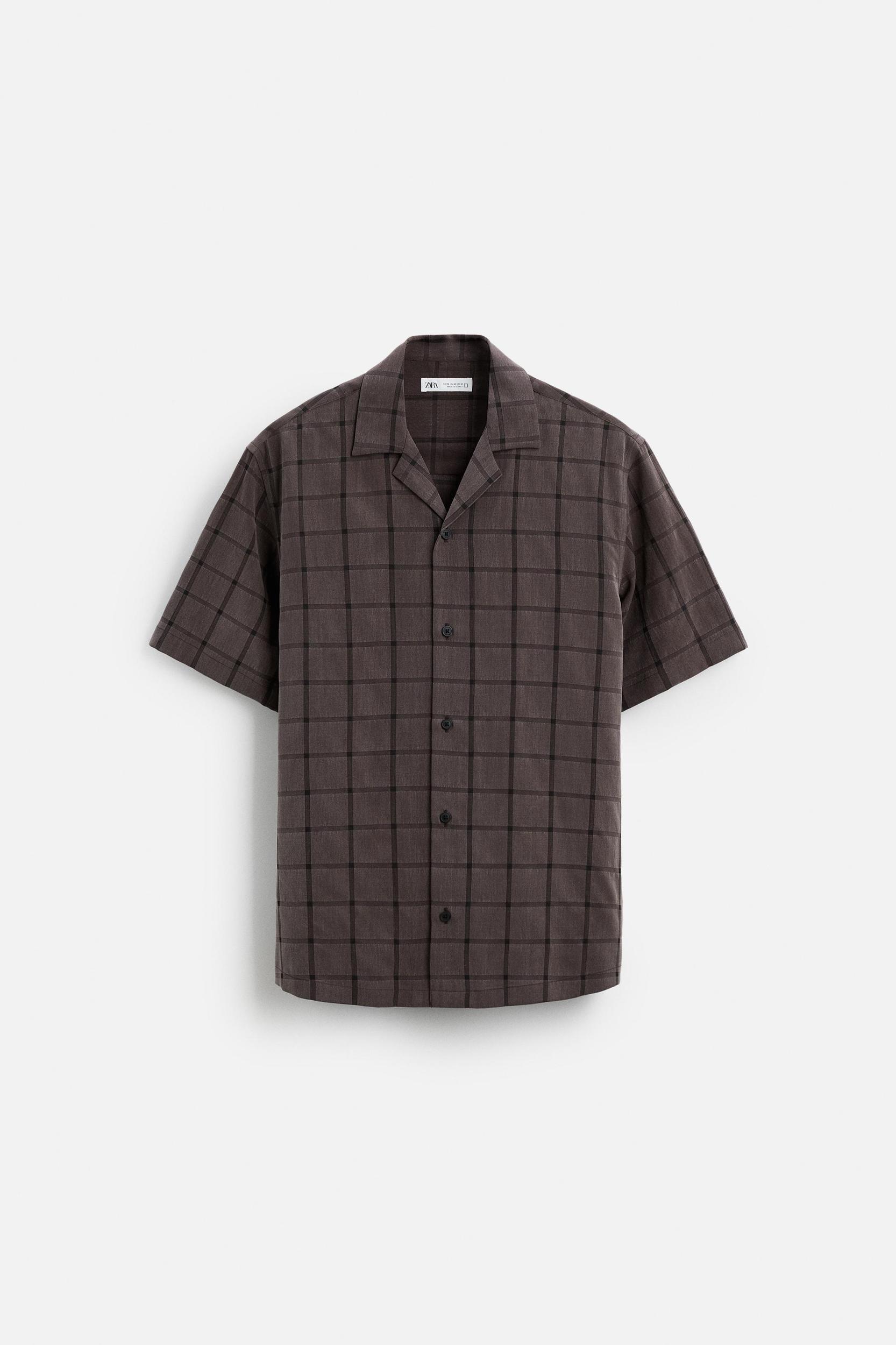 TEXTURED PLAID SHIRT Product Image