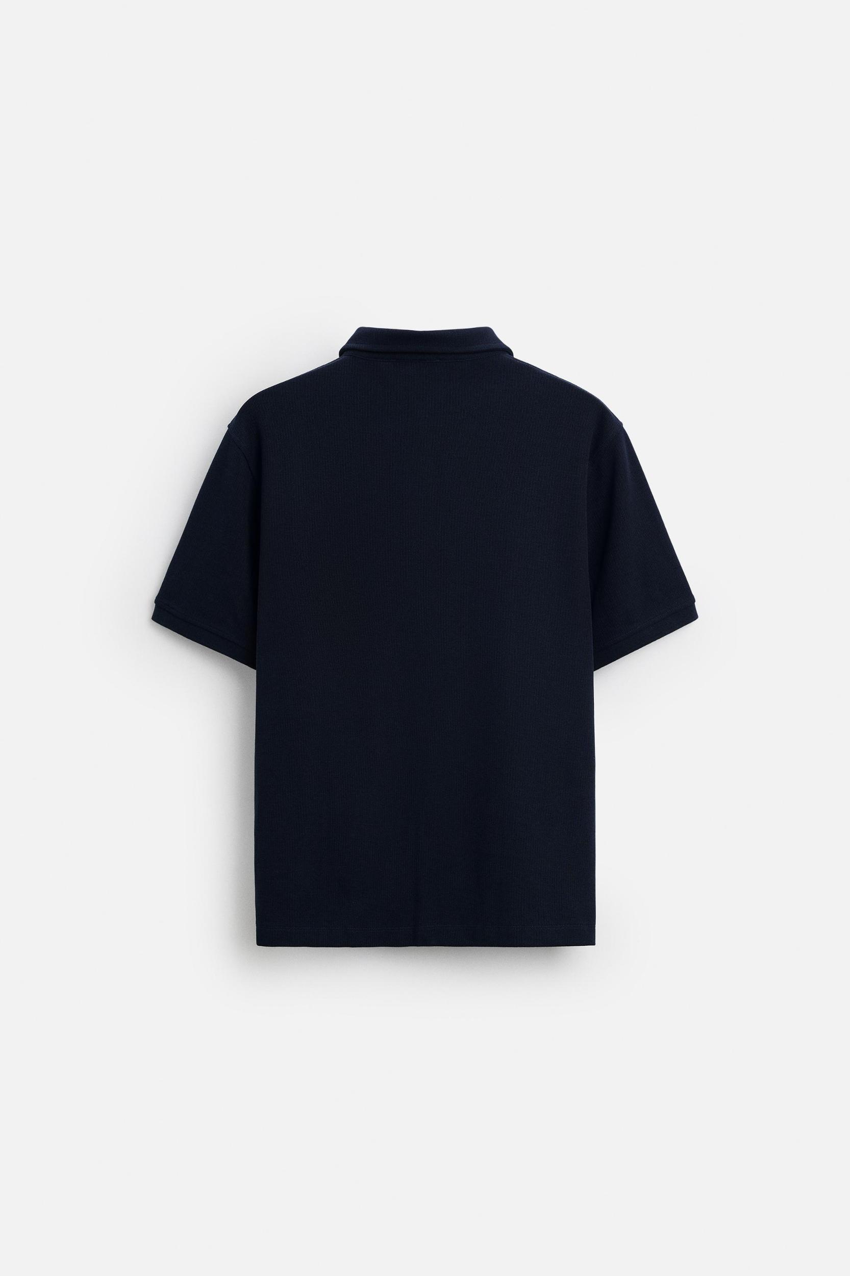 BASIC TEXTURED POLO SHIRT Product Image