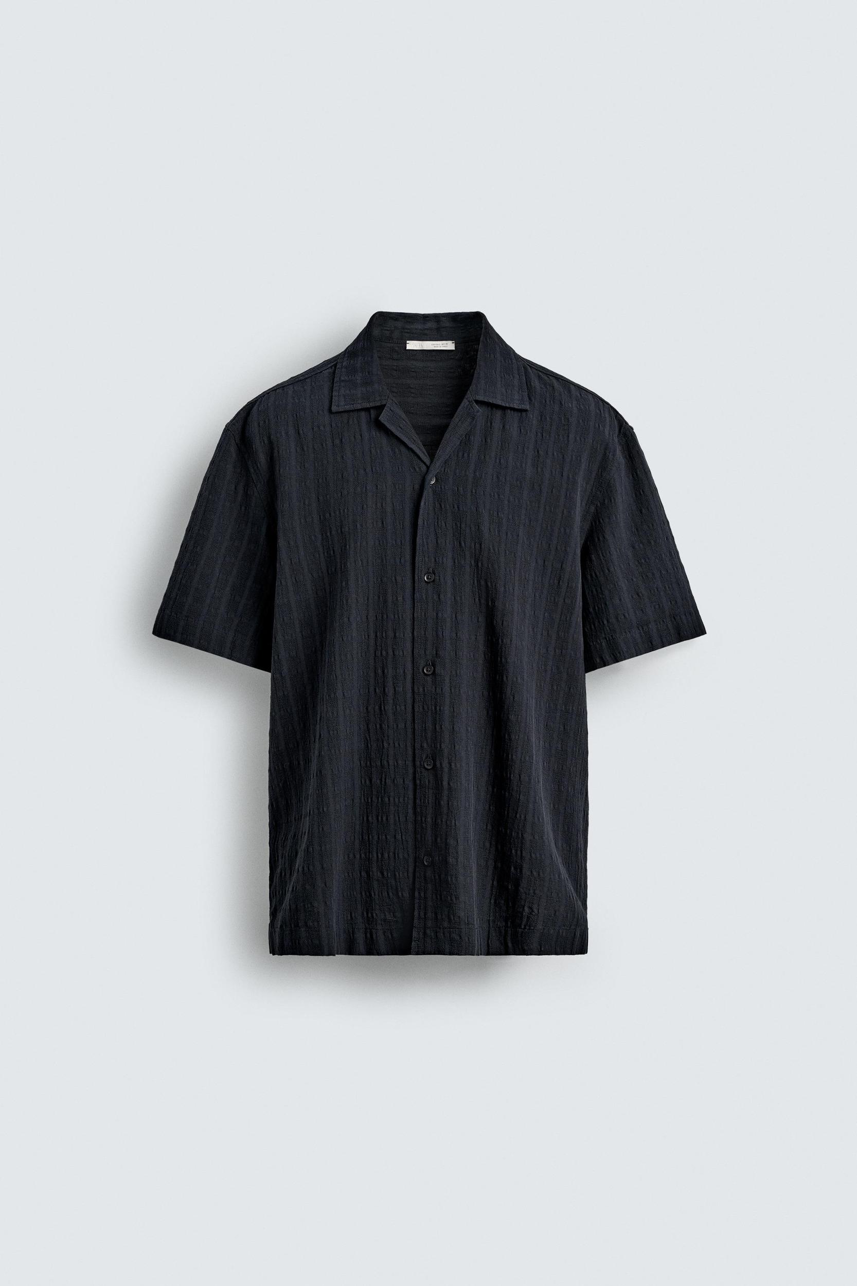 REGULAR FIT TEXTURED SHIRT Product Image
