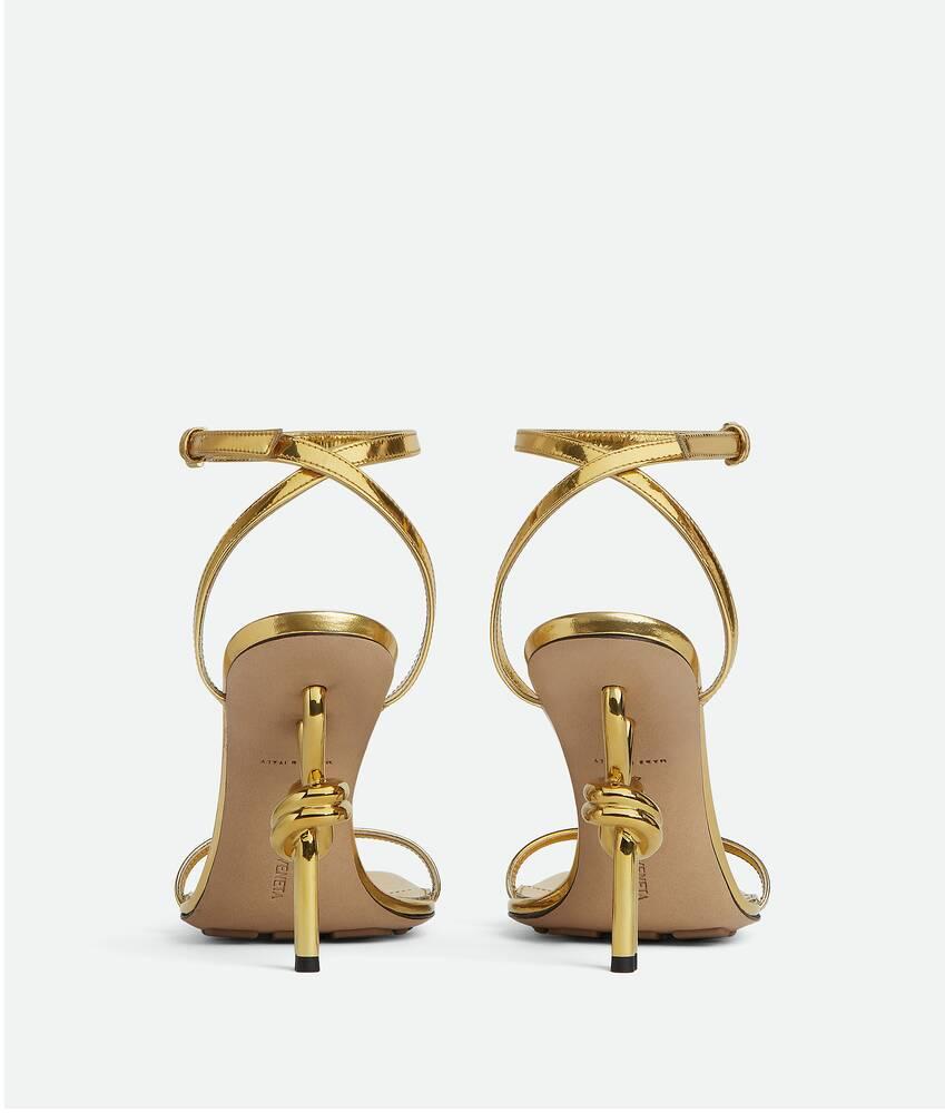Women's Knot Sandal in Gold Product Image