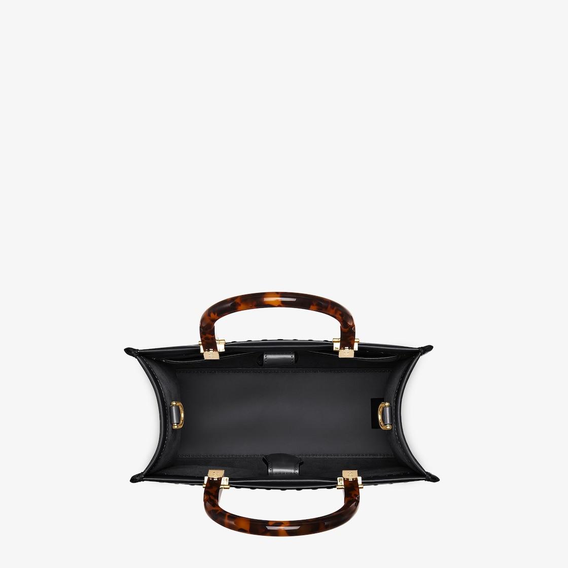 Fendi Sunshine SmallBlack leather shopper Product Image