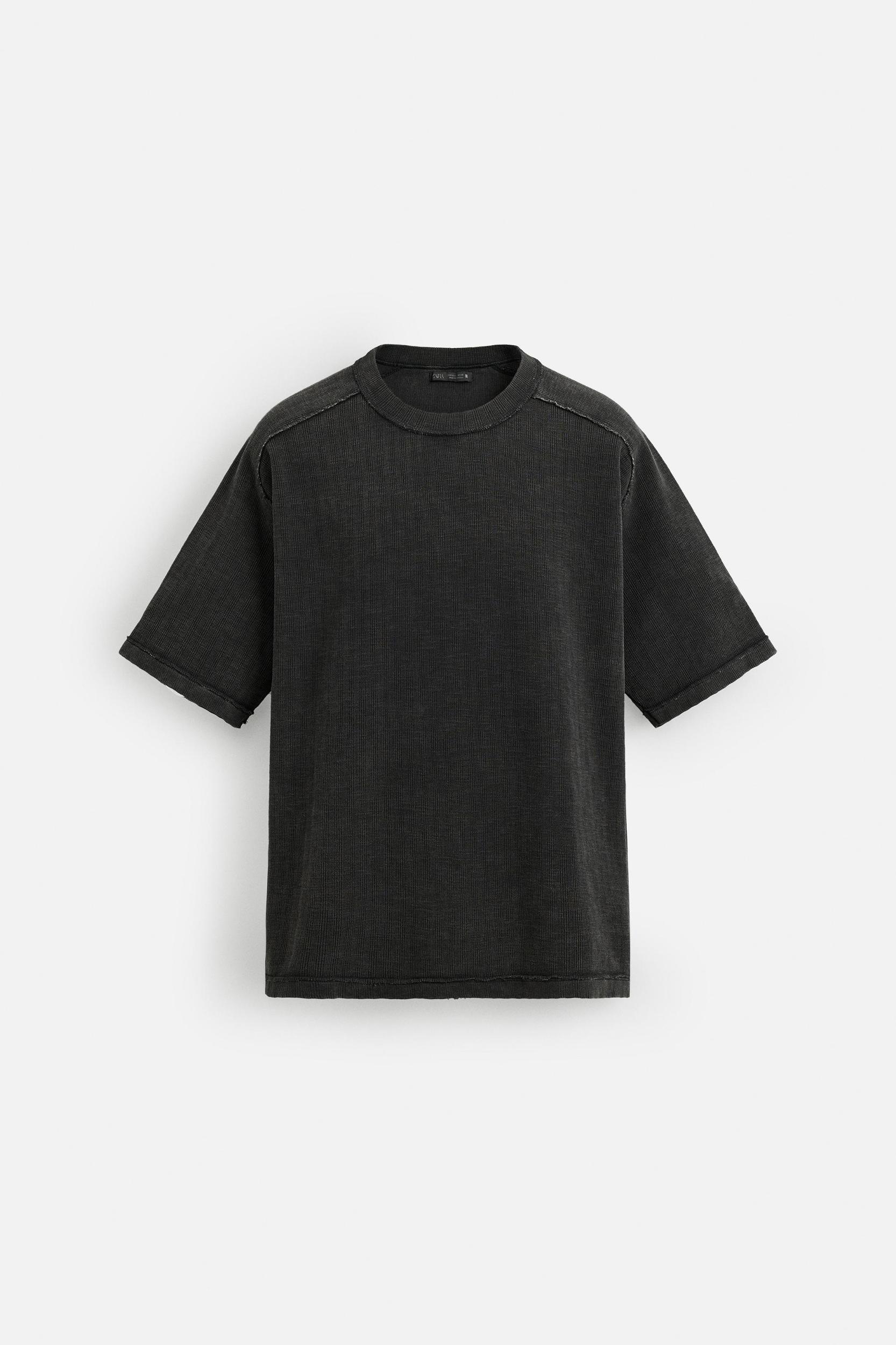 WASHED PRINT KNIT T-SHIRT Product Image