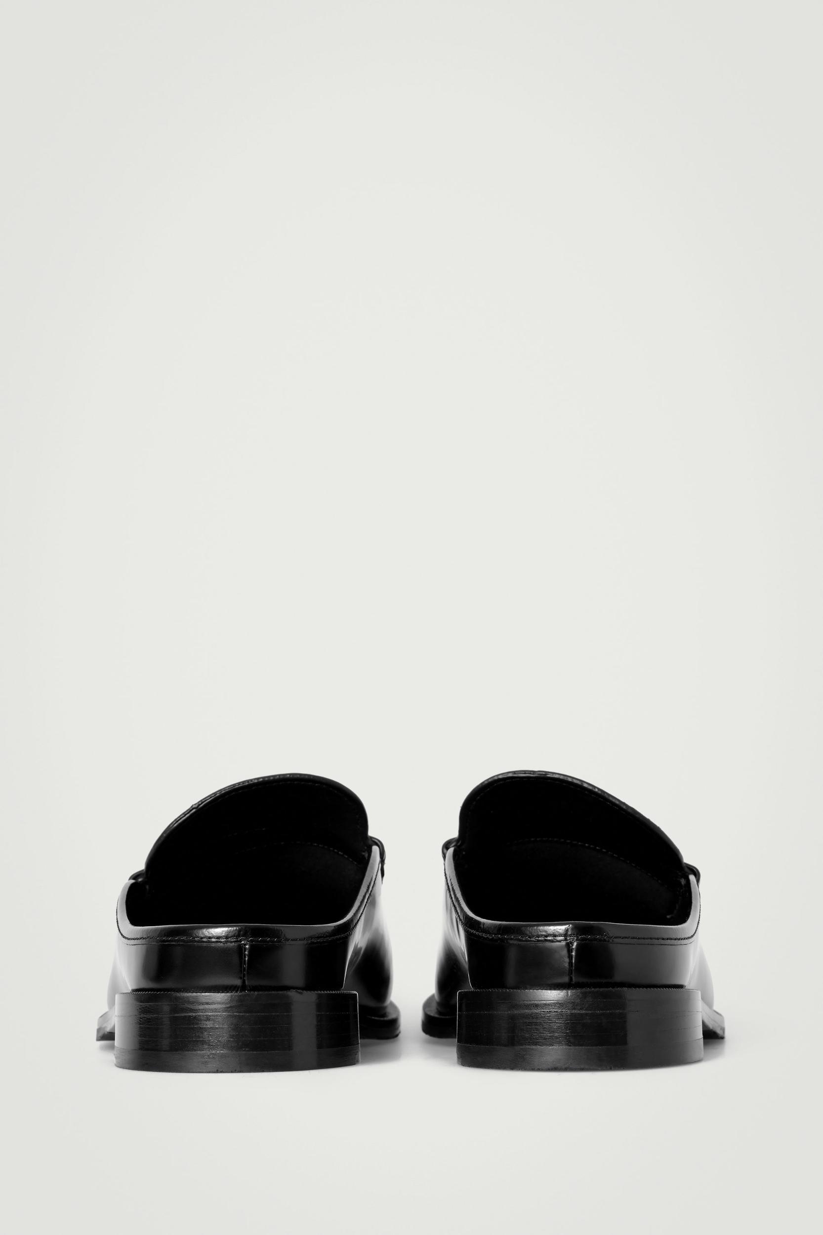 LEATHER PENNY MULES Product Image