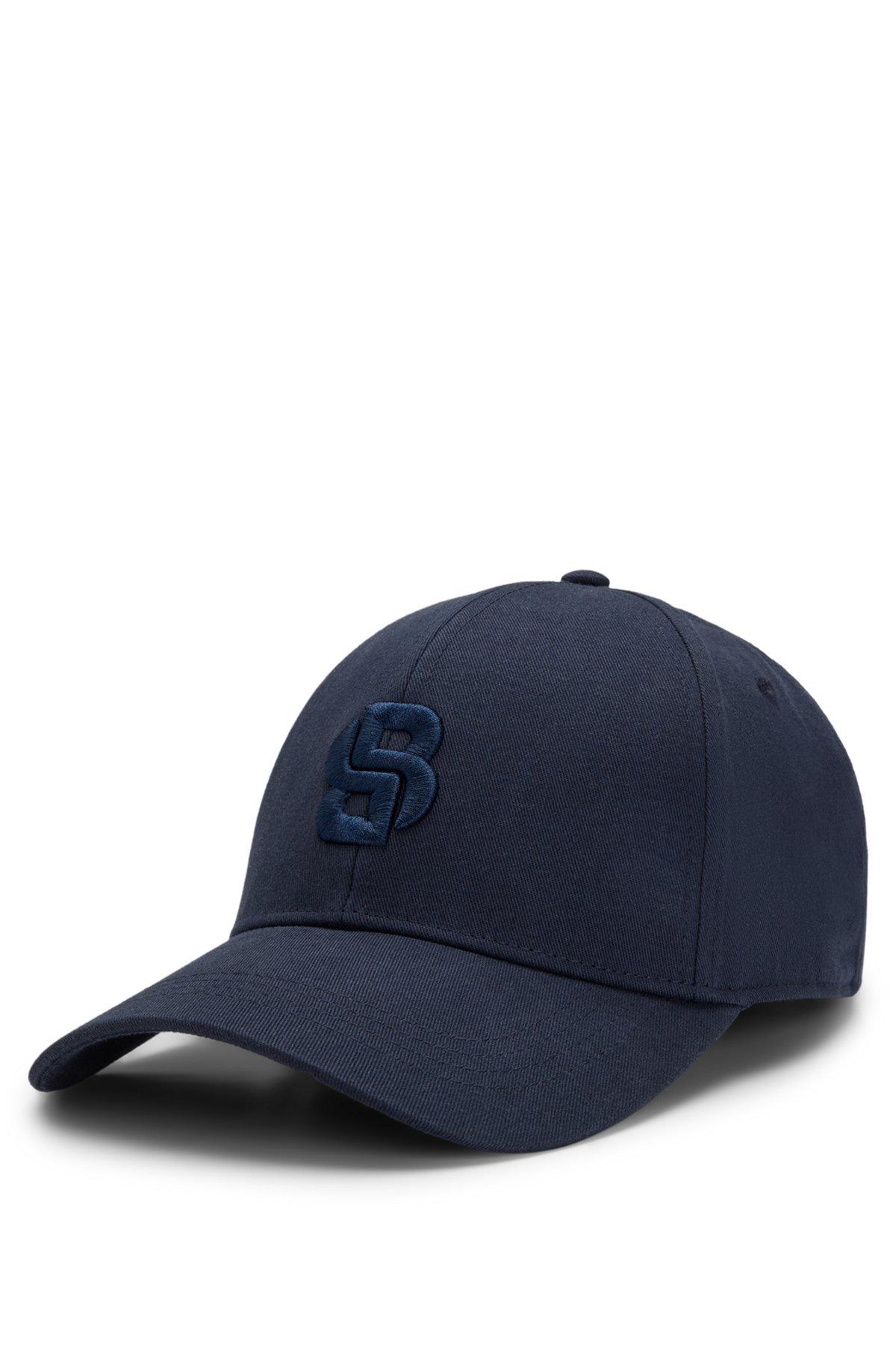 Cotton-twill cap with embroidered Double B monogram Product Image