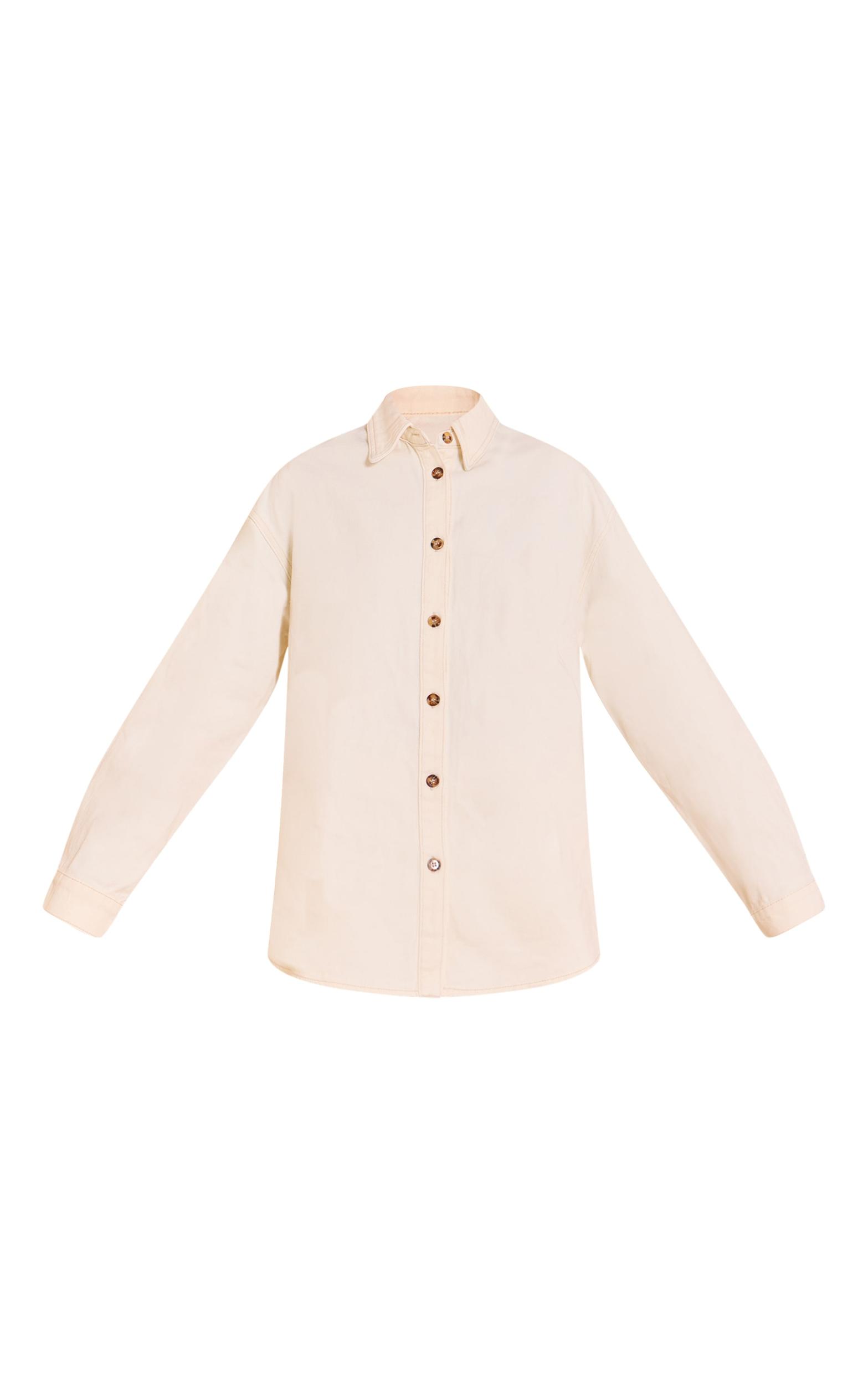 Lemon Denim Button Up Shirt Product Image