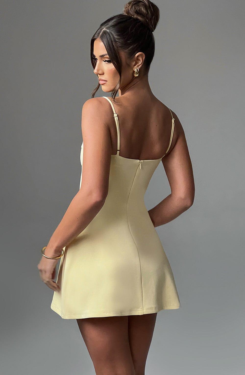 Dakota Mini Dress - Lemon Product Image