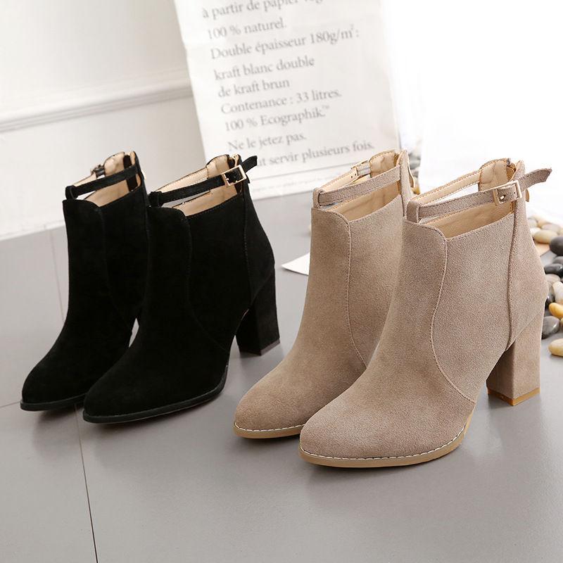 Block Heel Ankle Boots Product Image