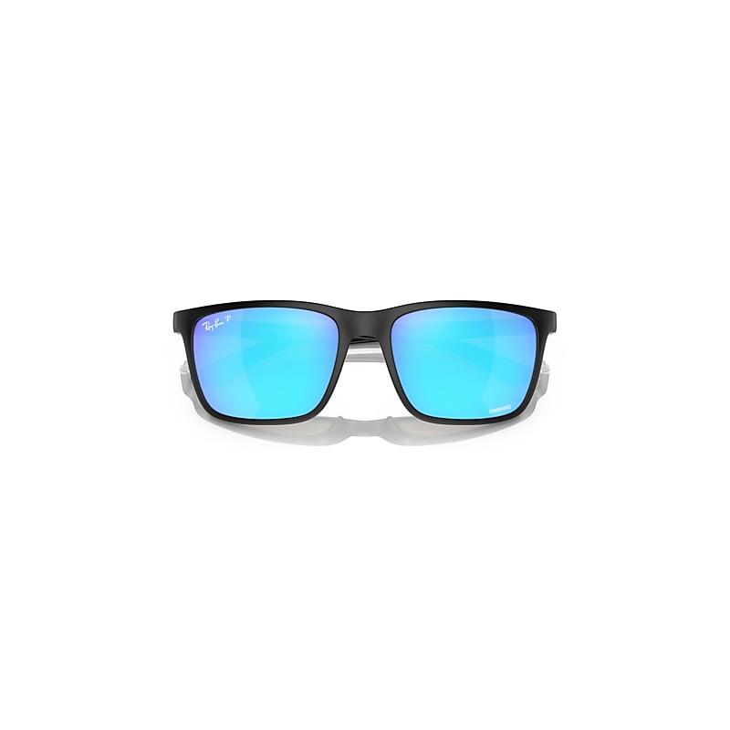 Ray-Ban Rb4385 Sunglasses Frame Blue Lenses Polarized Product Image