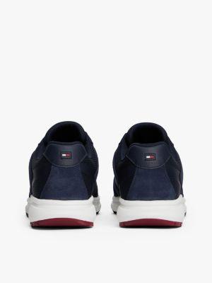 Mixed-Texture Suede Runner Sneaker Product Image